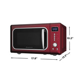 Frigidaire 0.7 Cu. Ft. Retro Countertop Microwave Oven, Merlot