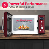 Frigidaire 0.7 Cu. Ft. Retro Countertop Microwave Oven, Merlot