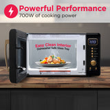 Frigidaire 0.7 Cu. Ft. Retro Countertop Microwave Oven, Black Gold