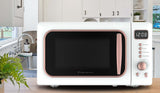 Frigidaire, 0.7 Cu. Ft. Retro Countertop Microwave Oven, White