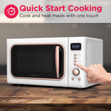 Frigidaire 0.7 Cu. Ft. Retro Countertop Microwave Oven, White