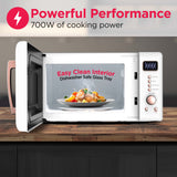 Frigidaire 0.7 Cu. Ft. Retro Countertop Microwave Oven, White