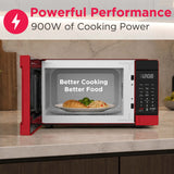 Frigidaire 0.9 Cu. Ft. Countertop Microwave Oven, Red
