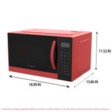 Frigidaire 0.9 Cu. Ft. Countertop Microwave Oven, Red