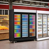 Frigidaire, 49.4 Cu. ft. Commercial Glass Display Refrigerator, Triple Door