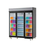 Frigidaire, 49.4 Cu. ft. Commercial Glass Display Refrigerator, Triple Door