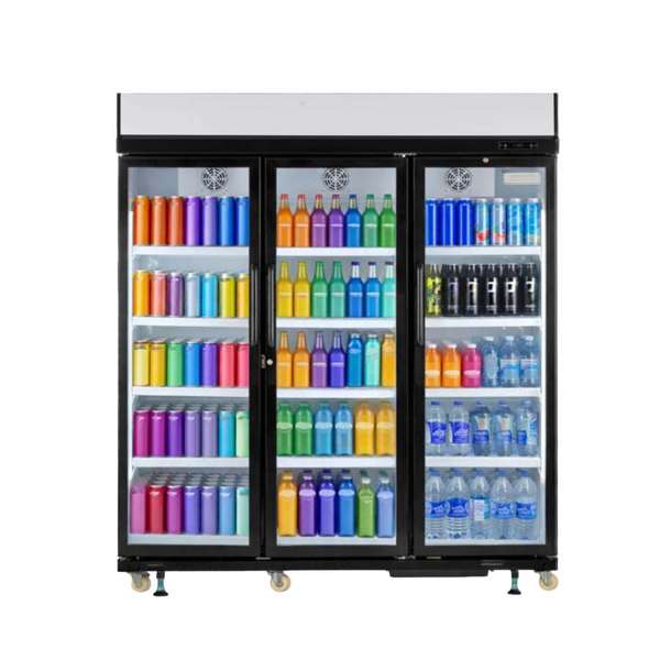 Frigidaire, 49.4 Cu. ft. Commercial Glass Display Refrigerator, Triple Door