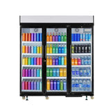 Frigidaire, 49.4 Cu. ft. Commercial Glass Display Refrigerator, Triple Door