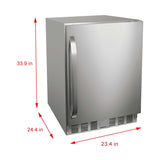Frigidaire, 5.0 Cu.Ft. Built-In Refrigerator, Frost Free, Stainless Steel