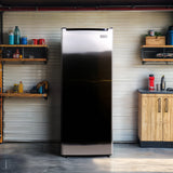 Frigidaire Gallery, 7.0 Cu. Ft. Upright Convertible Refrigerator/Freezer, Platinum