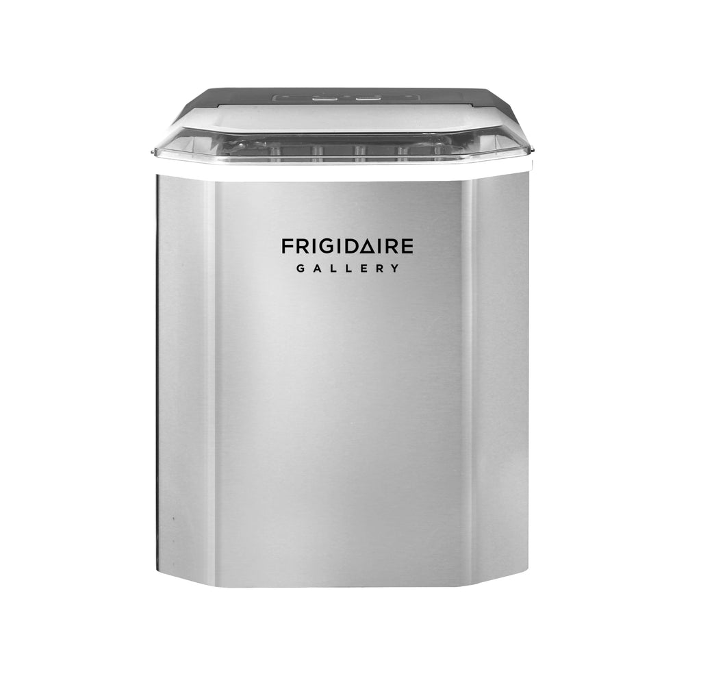 Frigidaire, 26 Lbs. Countertop Ice Maker, Bullet Shaped Ice, Stainless Steel