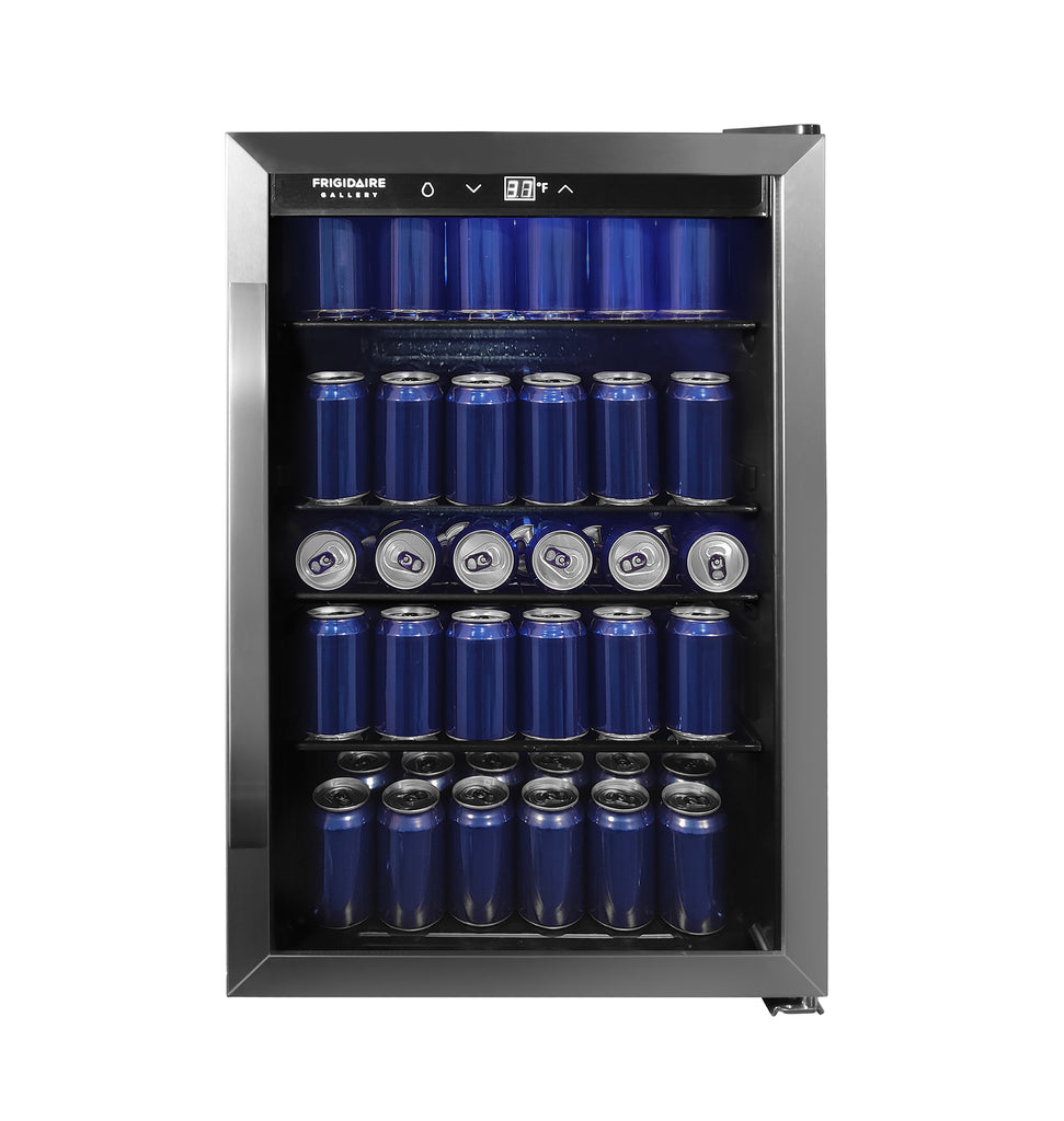 Frigidaire Gallery, 128 Cans, 4.4 Cu. Ft. Beverage Center, Stainless Steel