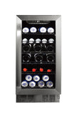 Frigidaire Gallery, 115 Can/30 Bottle, 3.0 Cu. Ft.  Built-In Wine/Beverage Center, Frost Free, Stainless Steel