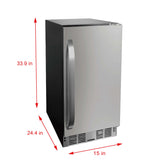 Frigidaire Gallery, 3.0 Cu. Ft.. Capacity Built-In Refrigerator, Frost Free, Stainless Steel