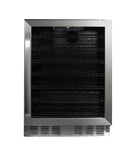 Frigidaire Gallery, 166 Can/56 Bottle, 5.1 Cu. Ft.  Built-In Wine/Beverage Center, Frost Free, Glass Door, Stainless Steel