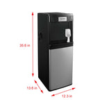 Frigidaire, Hot/Cold Water Cooler, Bottom Load,  Built-In Bullet Ice Maker, Stainless Steel