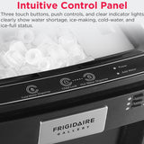 Frigidaire, Hot/Cold Water Cooler, Bottom Load,  Built-In Bullet Ice Maker, Stainless Steel
