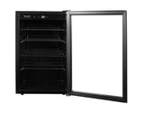 Frigidaire Gallery, 36 Bottle, Wine Fridge, Glass Door, Wooden Shelves, Stainless Steel