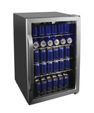 Frigidaire Gallery, 36 Bottle, Wine Fridge, Glass Door, Wooden Shelves, Stainless Steel