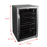 Frigidaire Gallery, 36 Bottle, Wine Fridge, Glass Door, Wooden Shelves, Stainless Steel