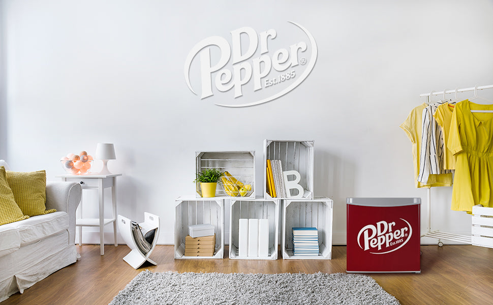 Dr. Pepper, 1.6 Cu. Ft. Compact Refrigerator, Maroon