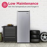 Frigidaire 7 Cu. Ft. Upright Convertible Fridge/Freezer, Platinum