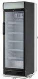 Hamilton Beach, 12.5 Cu.Ft. Commercial Glass Display Cooler, Black
