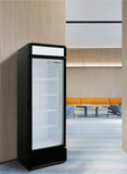 Hamilton Beach, 13.3 Cu.Ft. Commercial Glass Display Refrigerator, Black
