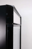 Hamilton Beach, 13.3 Cu.Ft. Commercial Glass Display Refrigerator, Black