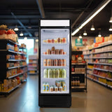 Hamilton Beach, 13.3 Cu.Ft. Commercial Glass Display Refrigerator, Black