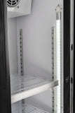 Hamilton Beach, 20 Cu. Ft. Commercial Beverage Glass Door Refrigerator, Black