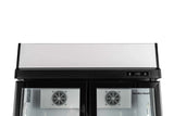 Hamilton Beach, 20 Cu. Ft. Commercial Beverage Glass Door Refrigerator, Black