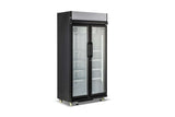 Hamilton Beach, 20 Cu. Ft. Commercial Beverage Glass Door Refrigerator, Black