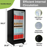 Hamilton Beach, 6.0 Cu. Ft. Commercial Beverage Glass Door Refrigerator