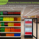 Hamilton Beach, 6.0 Cu. Ft. Commercial Beverage Glass Door Refrigerator