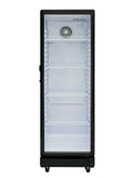 Hamilton Beach, 8.5 Cu.Ft. Commercial Glass Display Refrigerator, Black