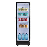 Hamilton Beach, 8.5 Cu.Ft. Commercial Glass Display Refrigerator, Black