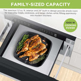 Hamilton Beach, 1.2 Cu. Ft. Built-In Microwave Oven, Stainless Steel