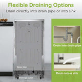 Hamilton Beach, 18" Portable Dishwasher, Stainless Steel