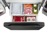 Hamilton Beach, 16.6 Cu. Ft. French Door Refrigerator, Black Stainless