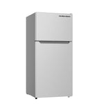 Hamilton Beach, 18 Cu. Ft. Top Mount Refrigerator, Frost Free, Platinum