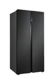 Hamilton Beach, 20.6 Cu. Ft. Side By Side Refrigerator, Black Stainless