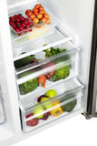 Hamilton Beach, 20.6 Cu. Ft. Side By Side Refrigerator, Black Stainless