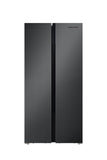 Hamilton Beach, 20.6 Cu. Ft. Side By Side Refrigerator, Black Stainless