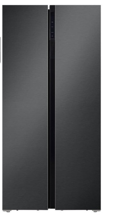 Hamilton Beach, 20.6 Cu. Ft. Side By Side Refrigerator, Black Stainless