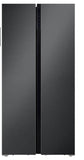 Hamilton Beach, 20.6 Cu. Ft. Side By Side Refrigerator, Black Stainless