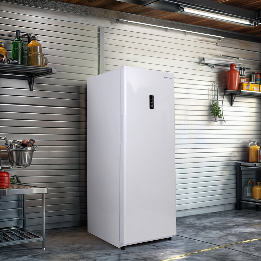 Hamilton Beach, 14 Cu. Ft. Upright Convertible Refrigerator/Freezer, White