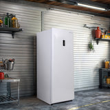 Hamilton Beach, 14 Cu. Ft. Upright Convertible Refrigerator/Freezer, White