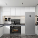 Hamilton Beach, 20 Cu. Ft. Upright Convertible Refrigerator/Freezer, Stainless Steel