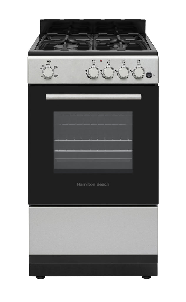 Hamilton Beach,20" Gas Range, With Shallow Tray, Inox